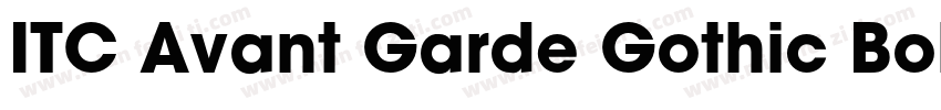 ITC Avant Garde Gothic Bold字体转换